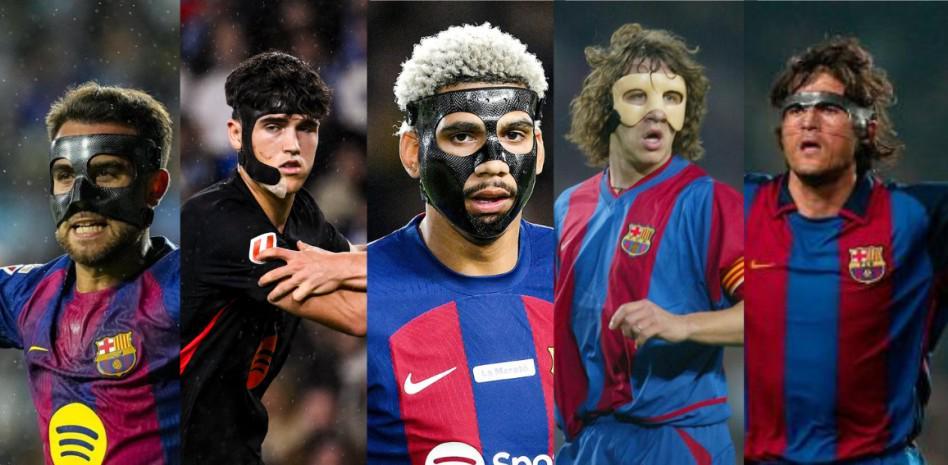 世界杯官方安装包-世体盘点巴萨面具侠：普约尔曾戴3次，加维和阿劳霍等人在列